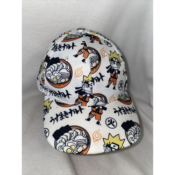 Naruto Shippuden Ramen Ninja Snap Sushi Hat comic OSFM Adjustable Cap RARE - Picture 1 of 7